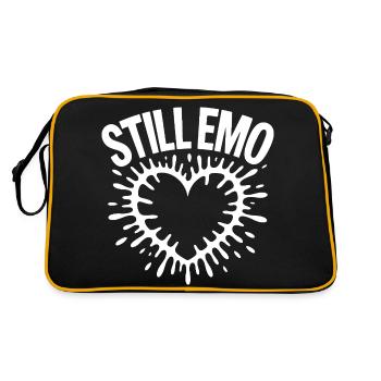 Still emo! Goth Emo Alternative Aesthetic - Retro Bag - black/gold - Back