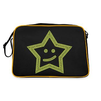 Étoile jaune amicale - Sac Retro - noir/or - Dos