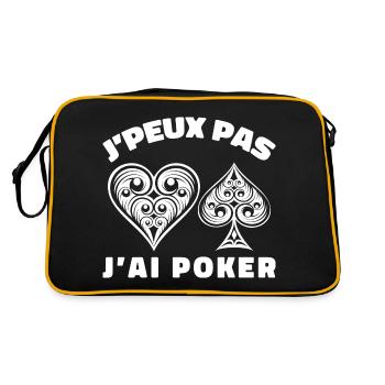 J'peux Pas J'ai Poker - Sac Retro - noir/or - Dos