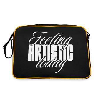 Se sentir artistique aujourd’hui - Sac Retro - noir/or - Dos