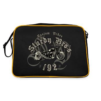 CUSTOM BIKE - Retro Bag - black/gold - Back