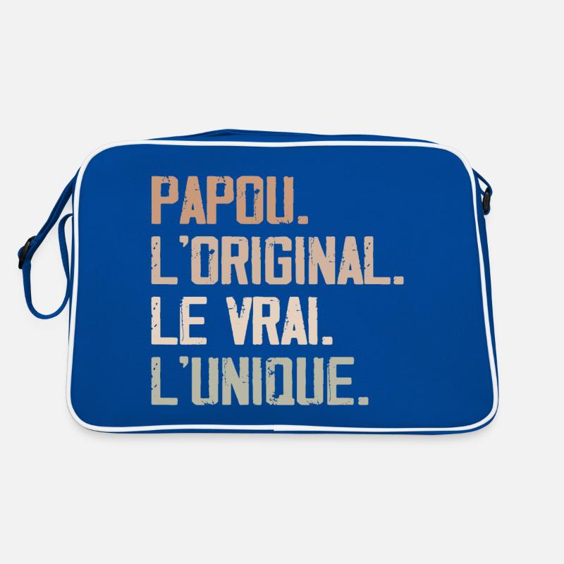 Papou L'original Le Vrai L'unique Cadeau Rétro Sac Retro
