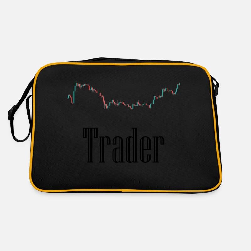 Börsen Trader - Retro Tasche - Schwarz/Gold