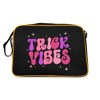 Trick Vibes Joke Funny Halloween - Retro Bag - black/gold - Back