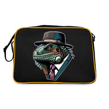 Iguane - Sac Retro - noir/or - Dos