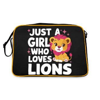 Lion Lion Animal Africa - Retro Bag - black/gold - Back