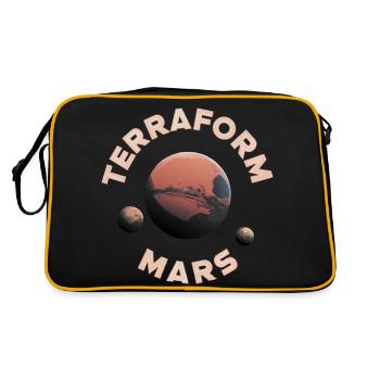 Mars Planète Planète Système Solaire - Sac Retro - noir/or - Dos