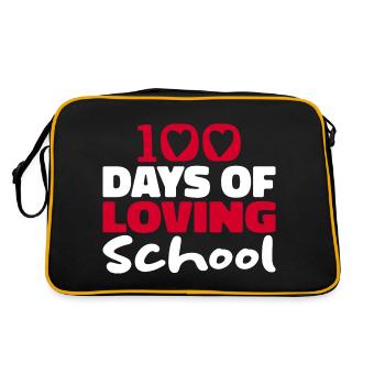 100 Jours D’école Aimante | 100 Jours D’école - Sac Retro - noir/or - Dos