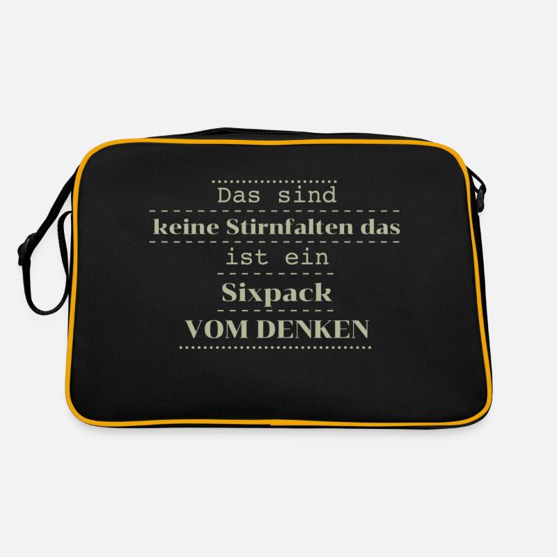 Funny Saying Six Pack Retro Bag