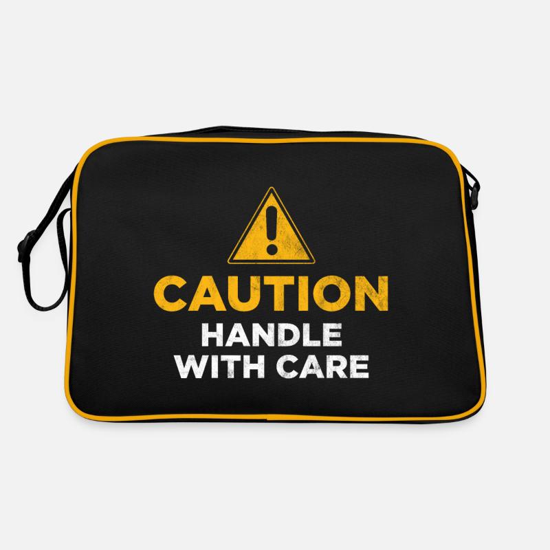 Attention Manipuler avec précaution Sac Retro