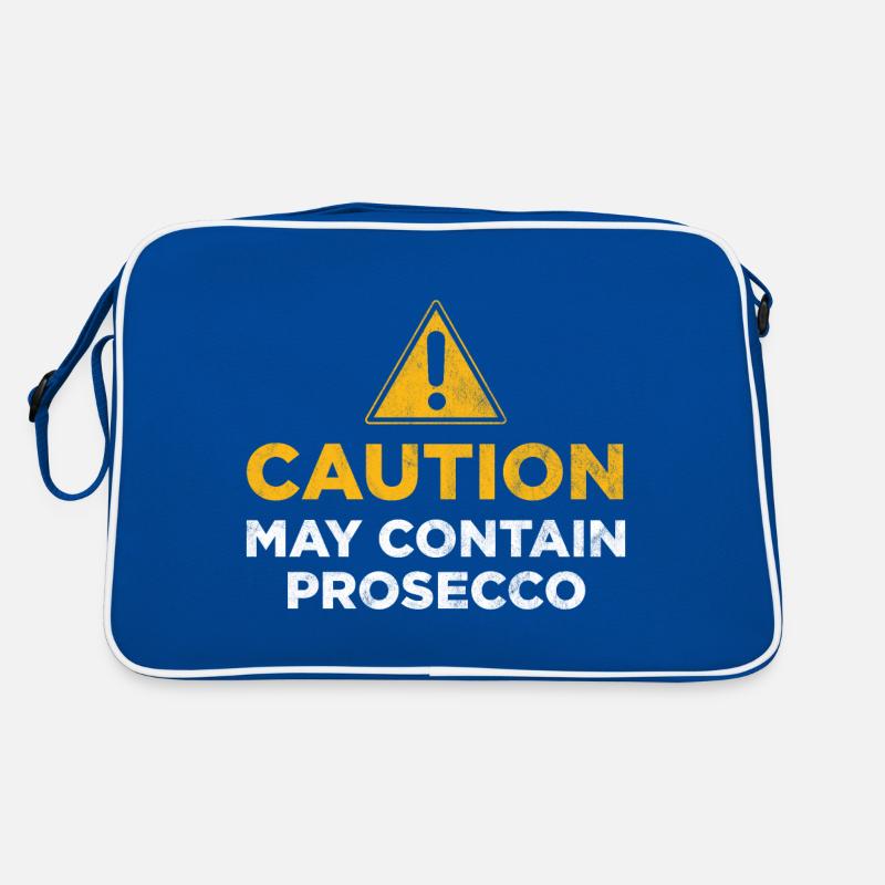 Caution May Contain Prosecco Retro Bag