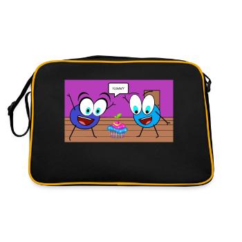 Mochie World - Retro Tasche - Schwarz/Gold - Hinten