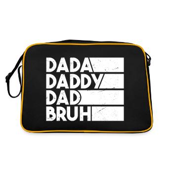 Dada Daddy Dad Bruh - Sac Retro - noir/or - Dos