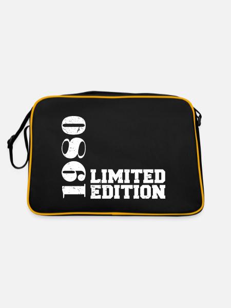 Édition limitée 1980, cadeau d’anniversaire 1980 - Sac Retro - noir/or - Dos