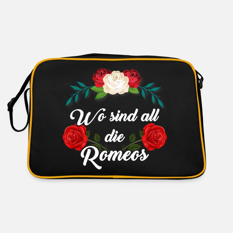 Wo sind all die Romeos – Romantisches Statement Retro Tasche