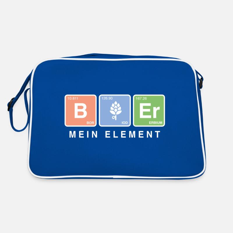 Elementar Bier – Chemie trifft auf Biergenuss Retro Tasche