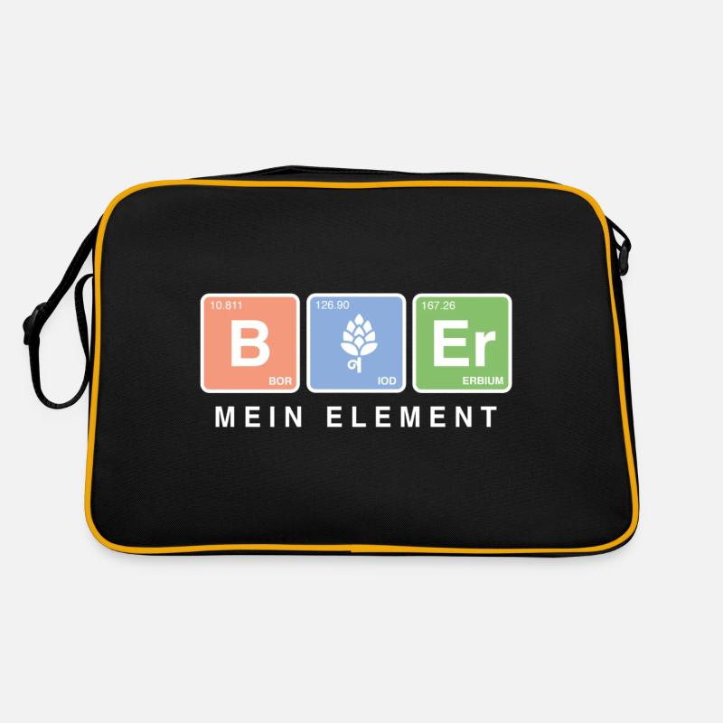 Elementar Bier – Chemie trifft auf Biergenuss Retro Tasche