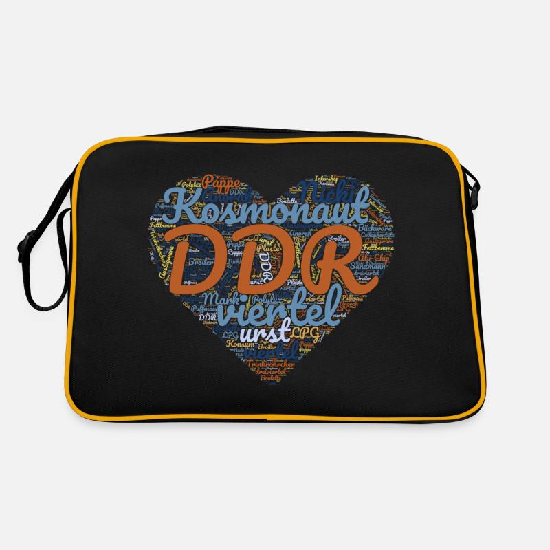 DDR Ostalgie Herz Retro Tasche