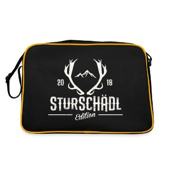 Sturschädl Edition : pour les vraies personnes têtues avec du style - Sac Retro - noir/or - Dos