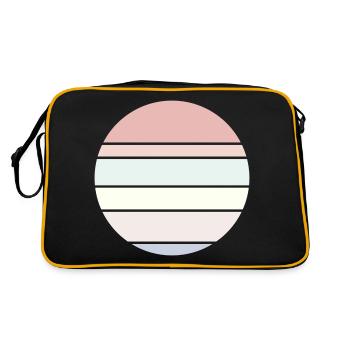 Contexte Pastel Circle - Sac Retro - noir/or - Dos