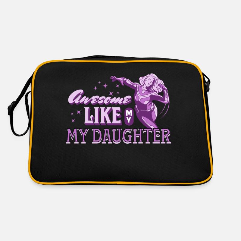 Awesome Like My Daughter Stolze Mutter Retro Tasche