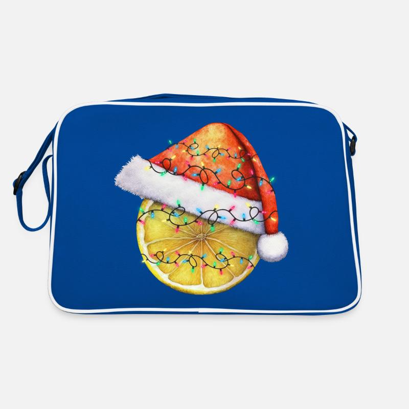 christmas Zitrone Retro Tasche