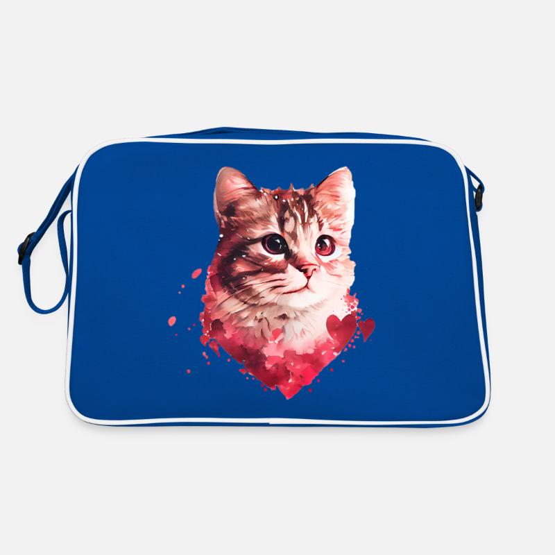 katze Valentinstag Geschenk Retro Tasche