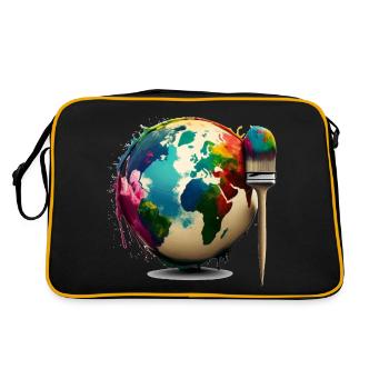 Colorie-moi Cadeau - Sac Retro - noir/or - Dos