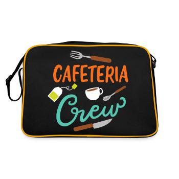 Cafeteria-Besatzung - Retro Tasche - Schwarz/Gold - Hinten