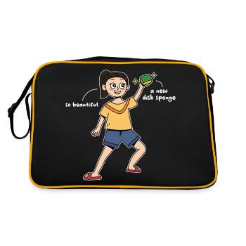 Conception d’éponge à vaisselle Fil-Am pour les fiers Pinoys - Sac Retro - noir/or - Dos