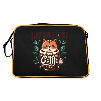 Espresso - Retro Tasche - Schwarz/Gold - Hinten