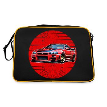 Jdm / Tuning / Turbocharger / Rims / Chiptuning - Retro Bag - black/gold - Back