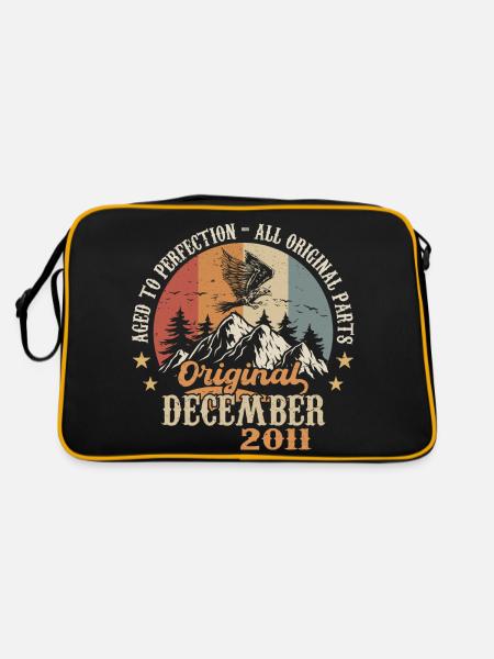 Décembre 2011 Anniversaire 2011 Légendes Décembre - Sac Retro - noir/or - Dos