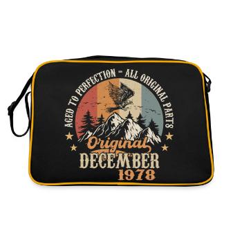 Décembre 1978 Jubilé 1978 Légendes Décembre - Sac Retro - noir/or - Dos