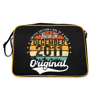 Original December 2011 Vintage Birthday 2011 - Retro Bag - black/gold - Back
