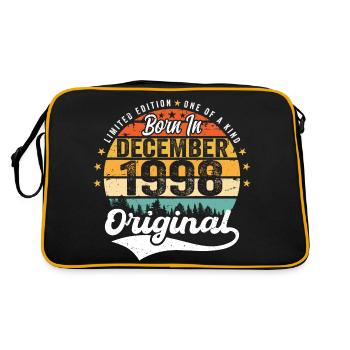 Original décembre 1998 Vintage anniversaire 1998 - Sac Retro - noir/or - Dos