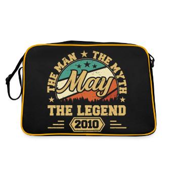 May 2010 - birthday present born in May 2010 - Retro Bag - black/gold - Back