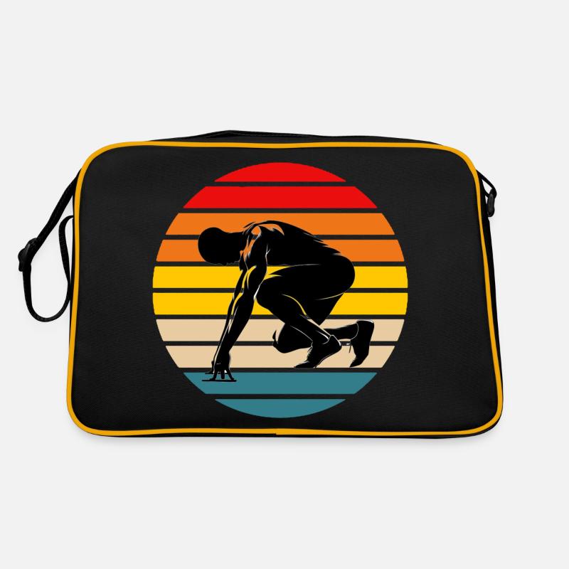 Sprinter Athlete Retro Tasche