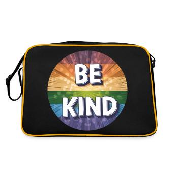 LGBTQ Be Kind - Retro Bag - black/gold - Back