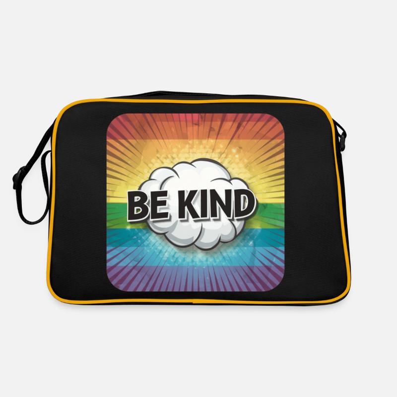 LGBTQ Be Kind Retro Tasche