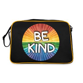 LGBTQ Be Kind - Retro Bag - black/gold - Back