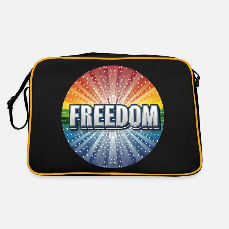 LGBTQ Freedom Retro Tasche