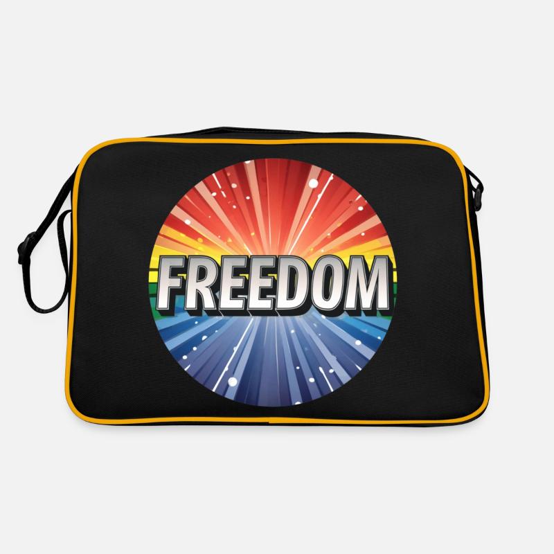 LGBTQ Freedom Retro Tasche
