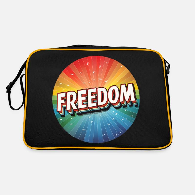 LGBTQ Freedom Retro Tasche