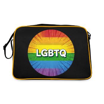 LGBTQ - Sac Retro - noir/or - Dos