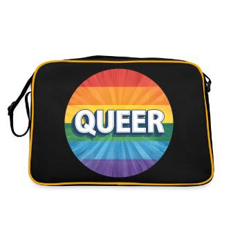 LGBTQ Queer - Retro Bag - black/gold - Back