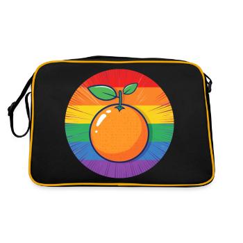 LGBTQ Orange - Sac Retro - noir/or - Dos