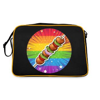 LGBTQ Kebab - Retro Bag - black/gold - Back