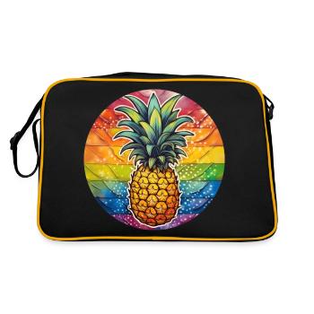 LGBTQ Pineapple - Retro Bag - black/gold - Back