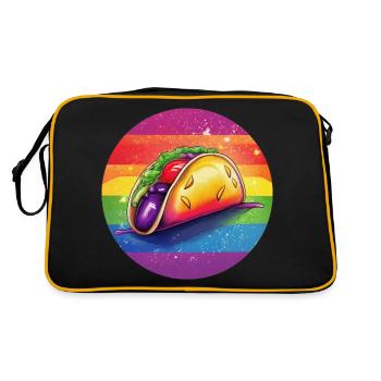 LGBTQ Taco - Sac Retro - noir/or - Dos